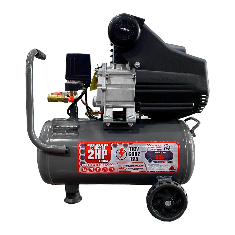 Compresor Profesional 25L 2HP 110v