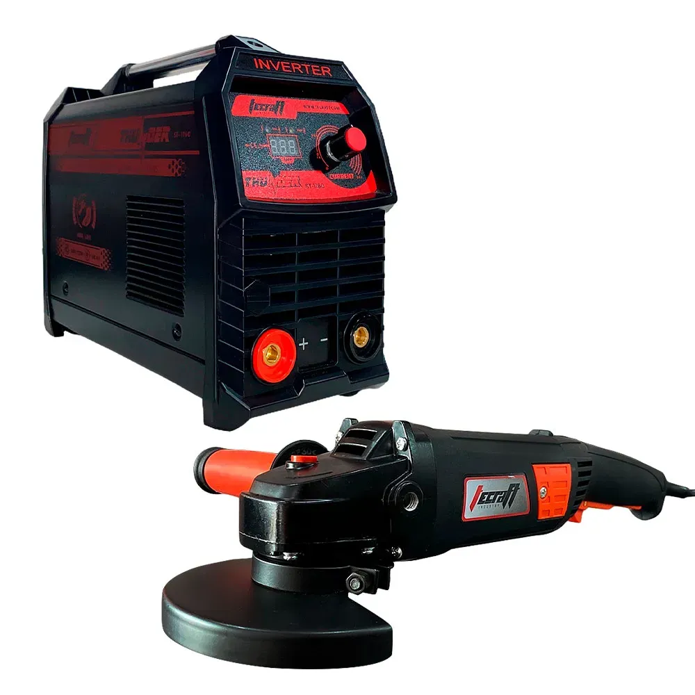 Equipo de Soldadura THUNDER ST-1160 + Pulidora Industrial de 5"  1.400W