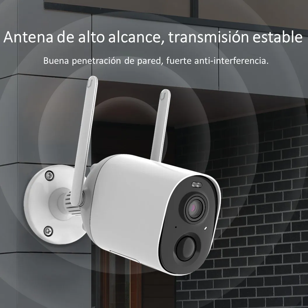 Cámara De Seguridad Inalámbrica Smart Wifi Visión Nocturna