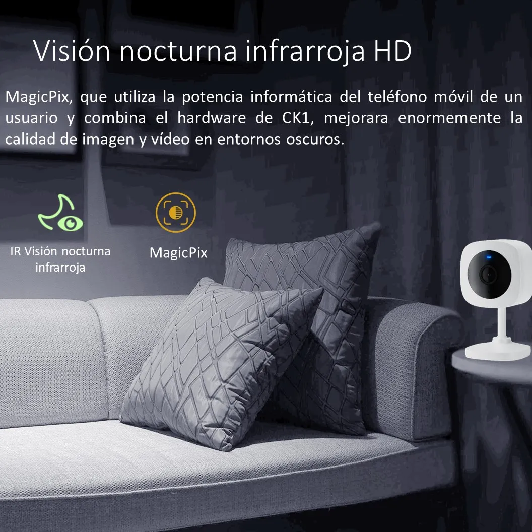 Cámara De Seguridad 2k Smart Ai Wifi App Visión Nocturna Ir