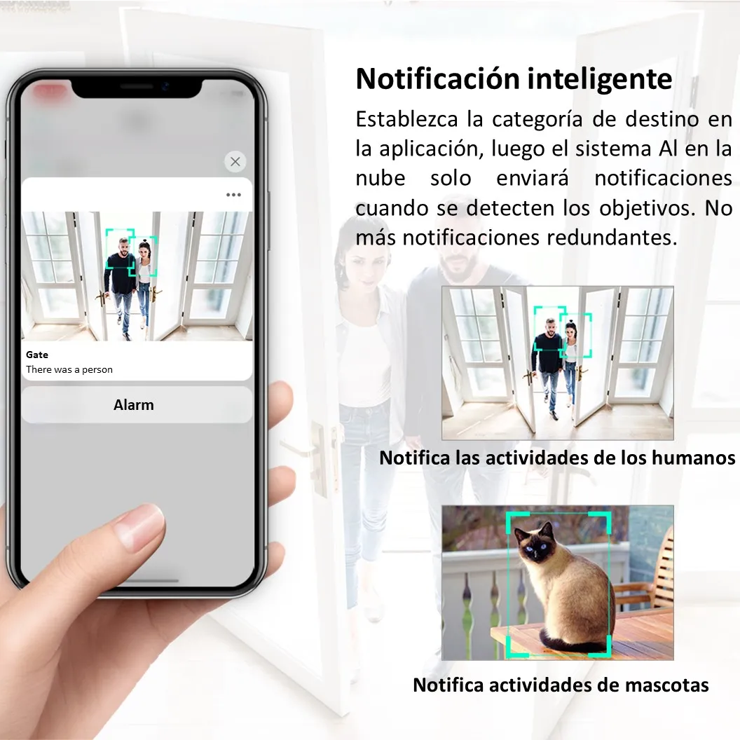 Cámara De Seguridad 2k Smart Ai Wifi App Visión Nocturna Ir