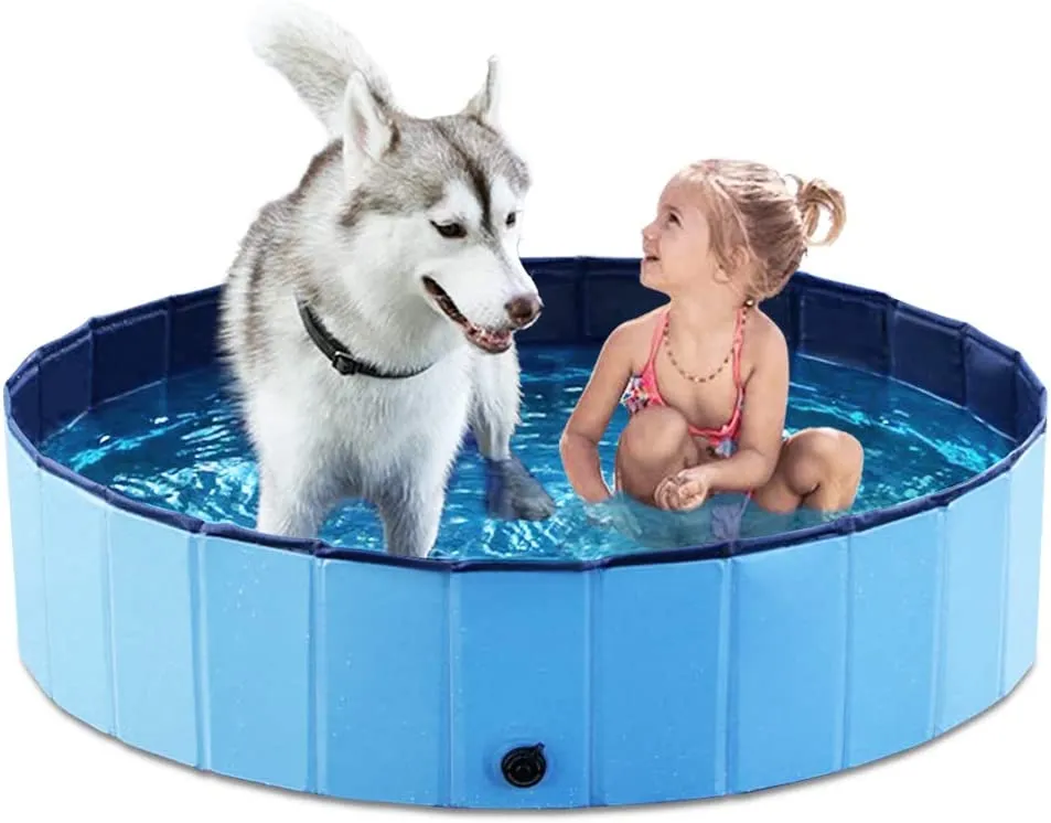 Piscina Plegable Bañera Portátil Para Perros Mascotas Niños