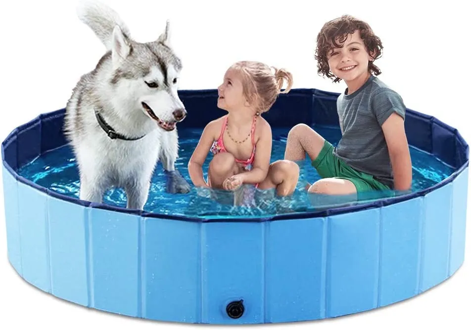 Piscina Plegable Bañera Portátil Para Perros Mascotas Niños