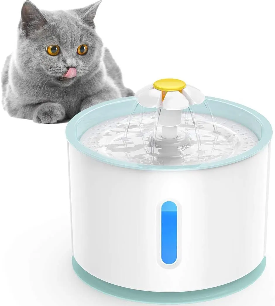 Fuente De Agua Para Gatos Y Perros Bebedero Automático Led