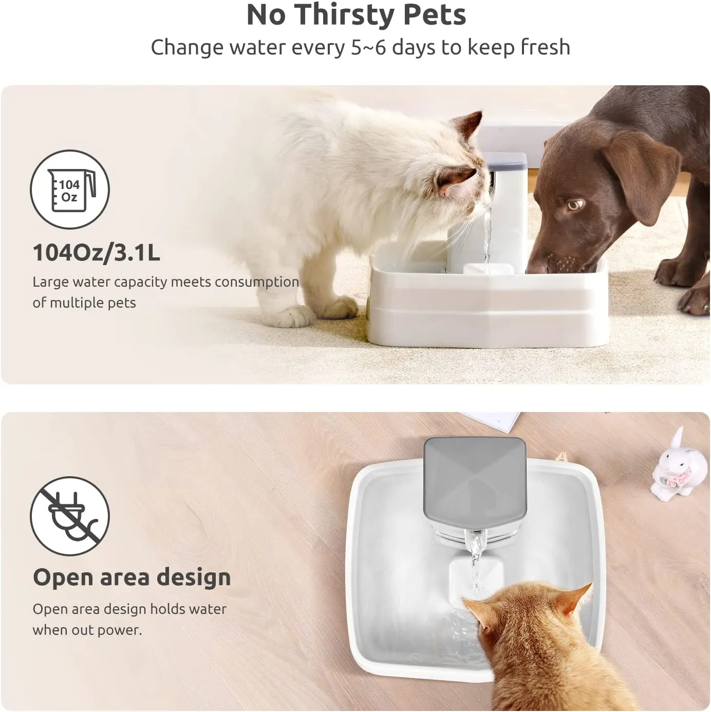 Fuente De Agua Para Gatos Y Perros Bebedero Automático