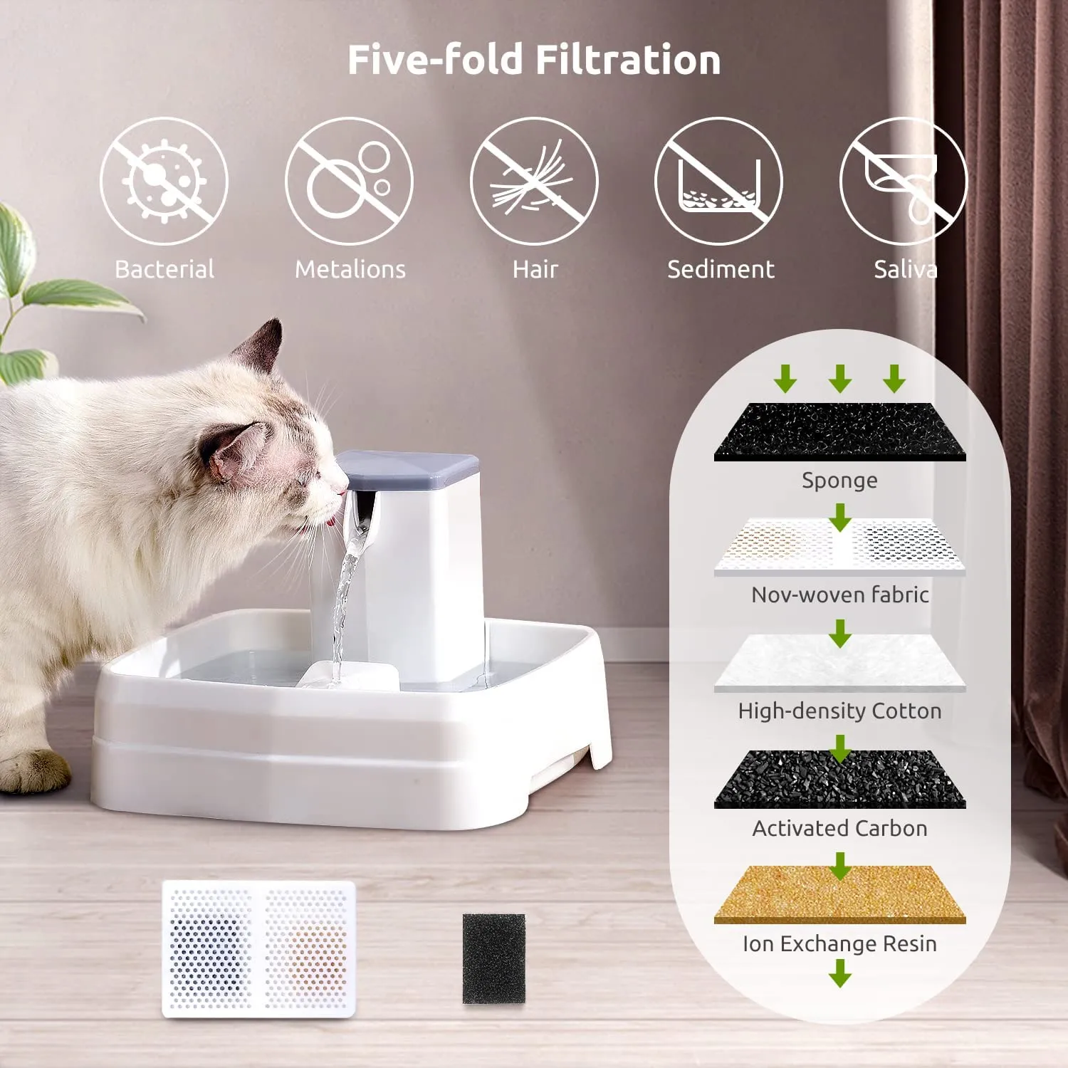 Fuente De Agua Para Gatos Y Perros Bebedero Automático