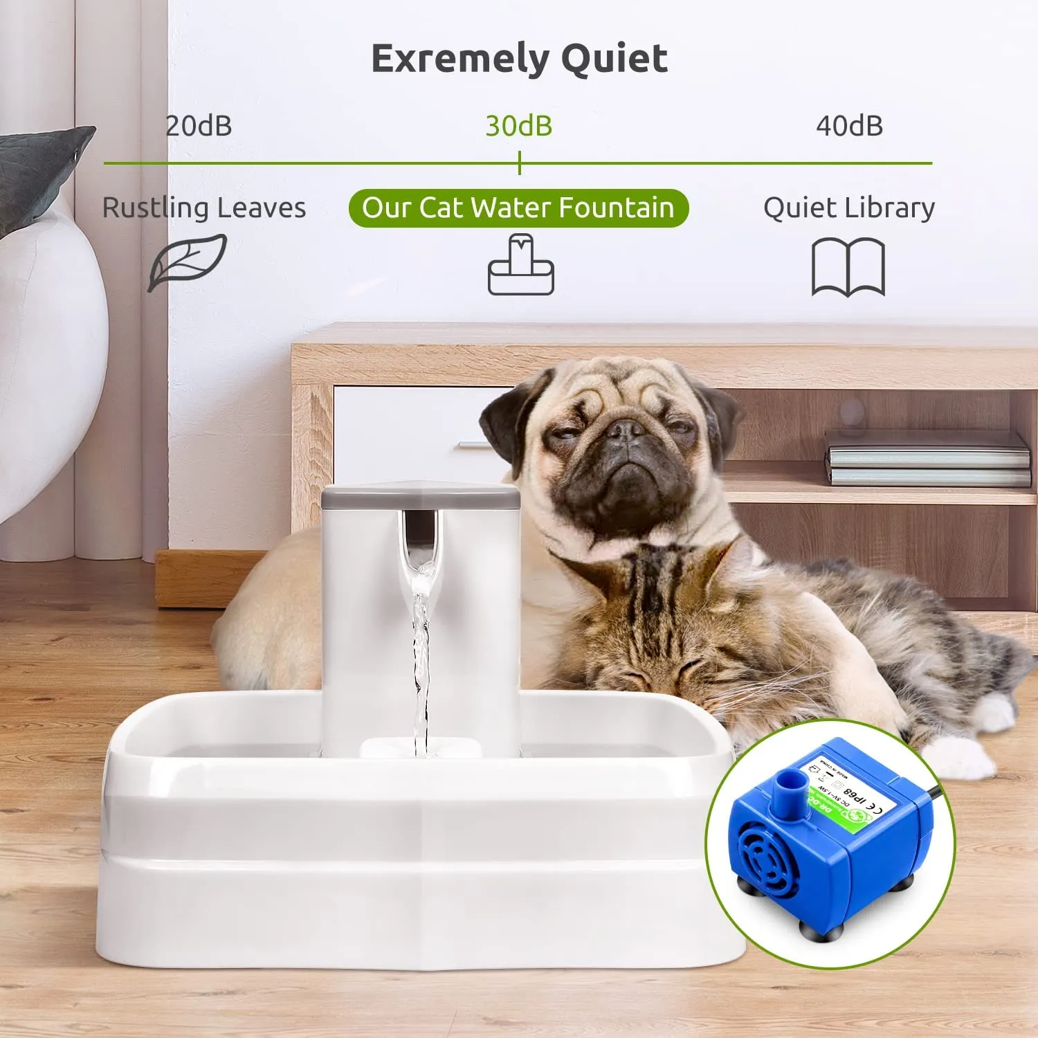 Fuente De Agua Para Gatos Y Perros Bebedero Automático