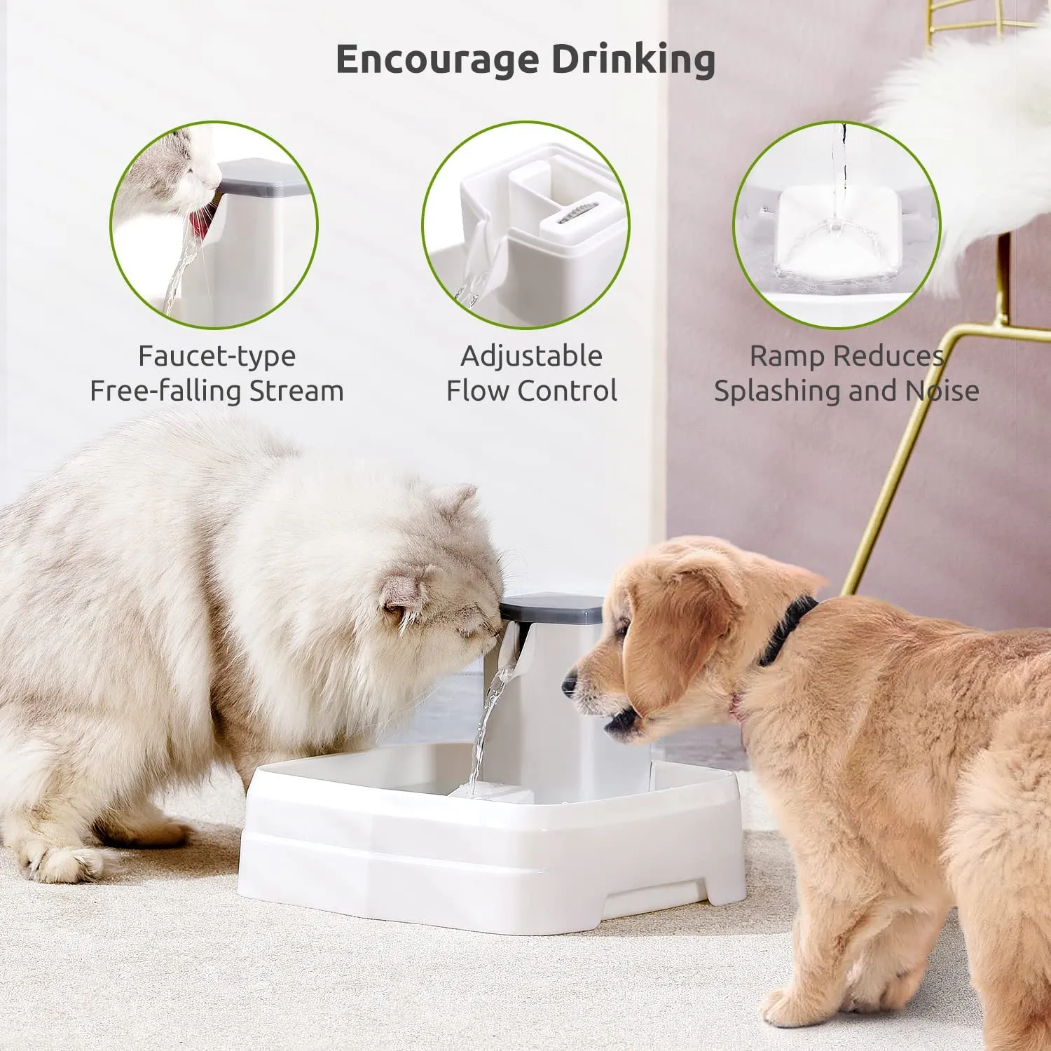 Fuente De Agua Para Gatos Y Perros Bebedero Automático