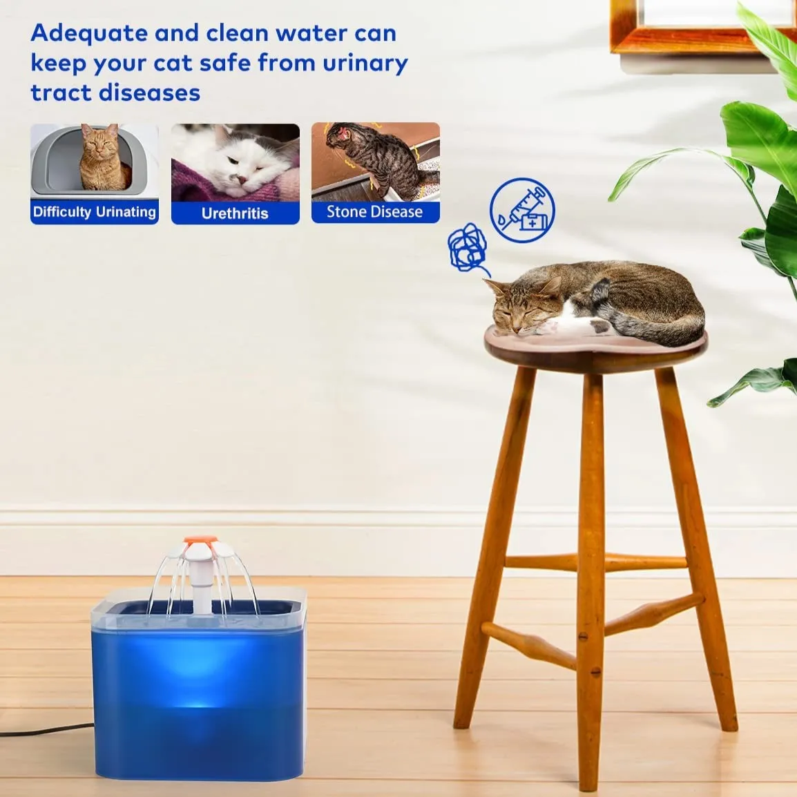 Fuente De Agua Para Gatos Y Perros Bebedero Automático