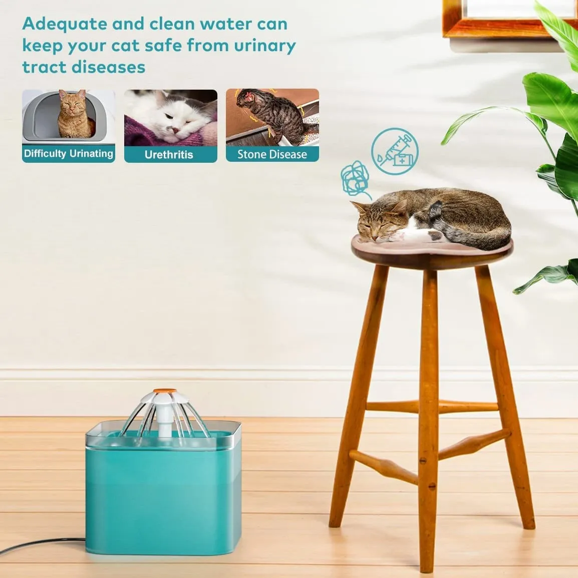 Fuente De Agua Para Gatos Y Perros Bebedero Automático