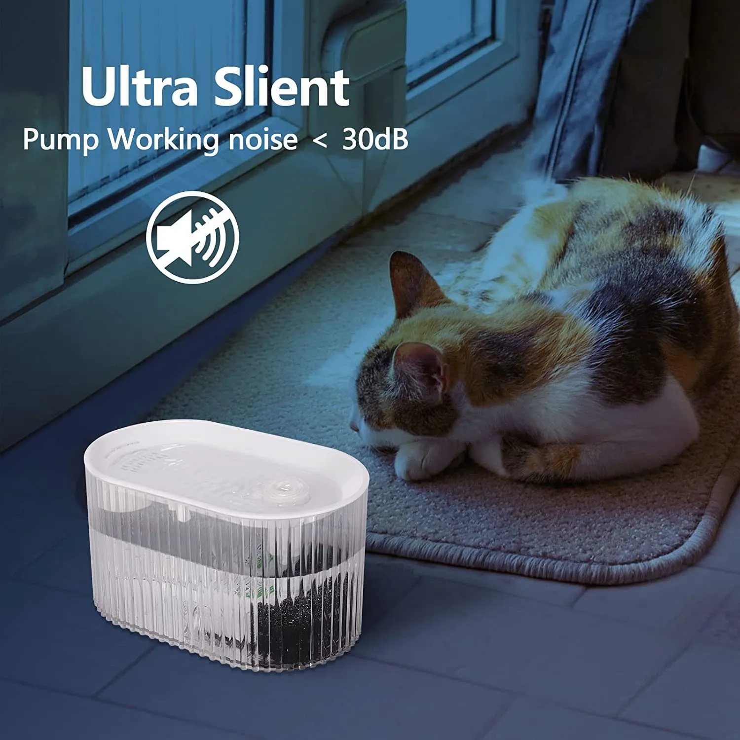 Fuente De Agua Para Gatos Y Perros Bebedero Automático Led