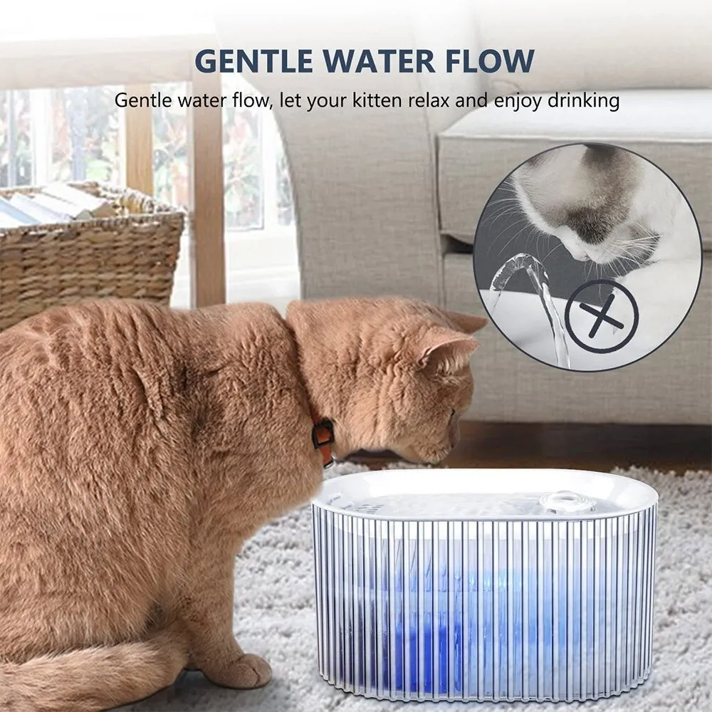 Fuente De Agua Para Gatos Y Perros Bebedero Automático Led