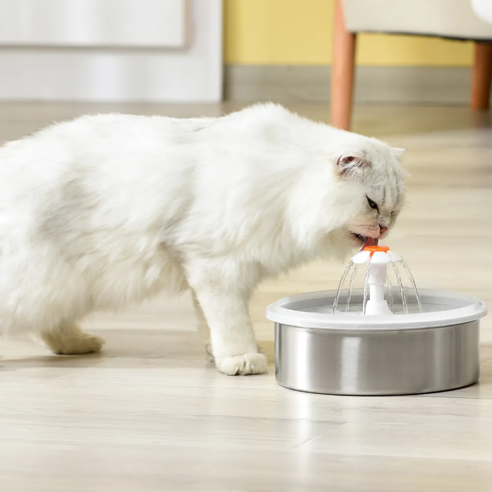 Fuente De Agua Automática Para Gato Y Perro Acero Inoxidable