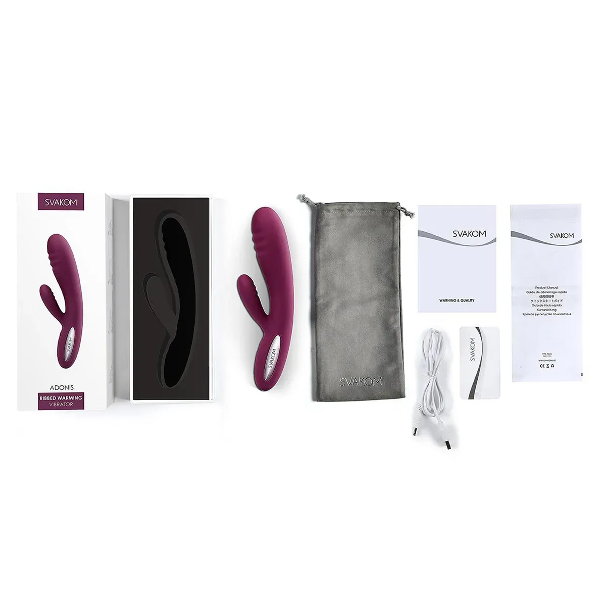 Vibrador Térmico Adonis Morado - Svakom