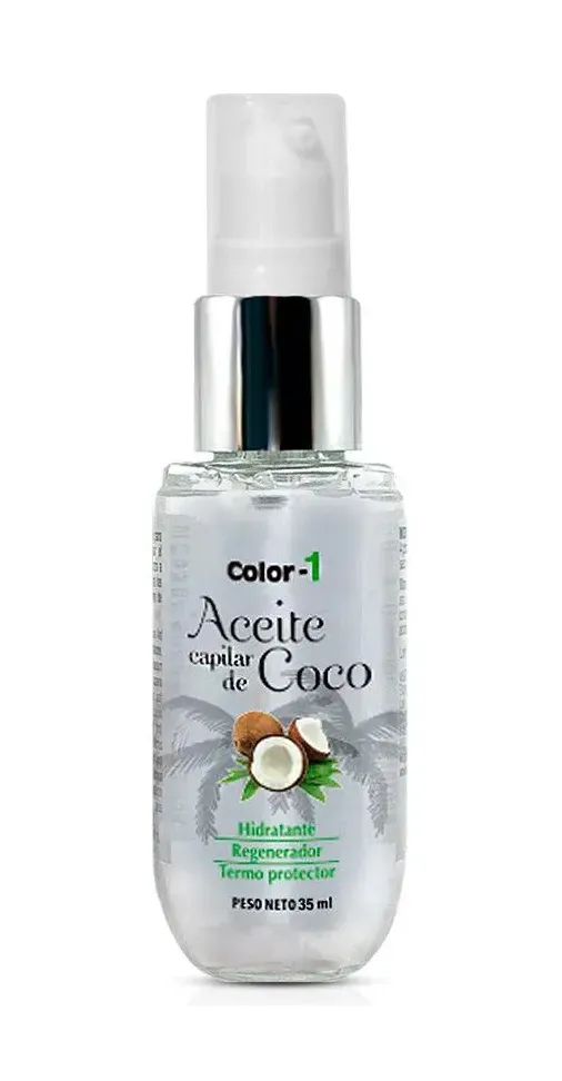 Aceite Capilar Hidratante Regenerador y Termoprotector de Coco - 35 ml