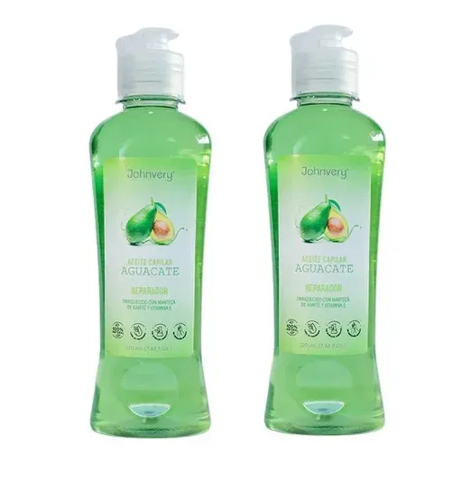 Aceite de Aguacate Reparador Capilar y Corporal - 220 ml Johnvery