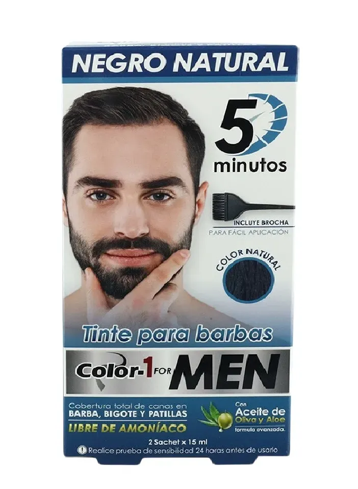 Tinte Para La Barba 5 Minutos Color 1 for Men