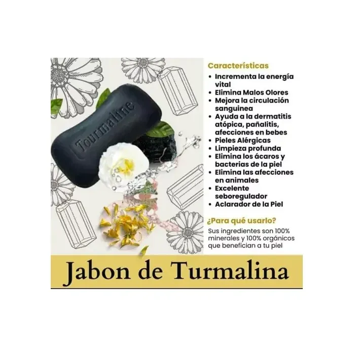 Jabón de Turmalina con Aceite de Caléndula - HGW Tourmaline Soap