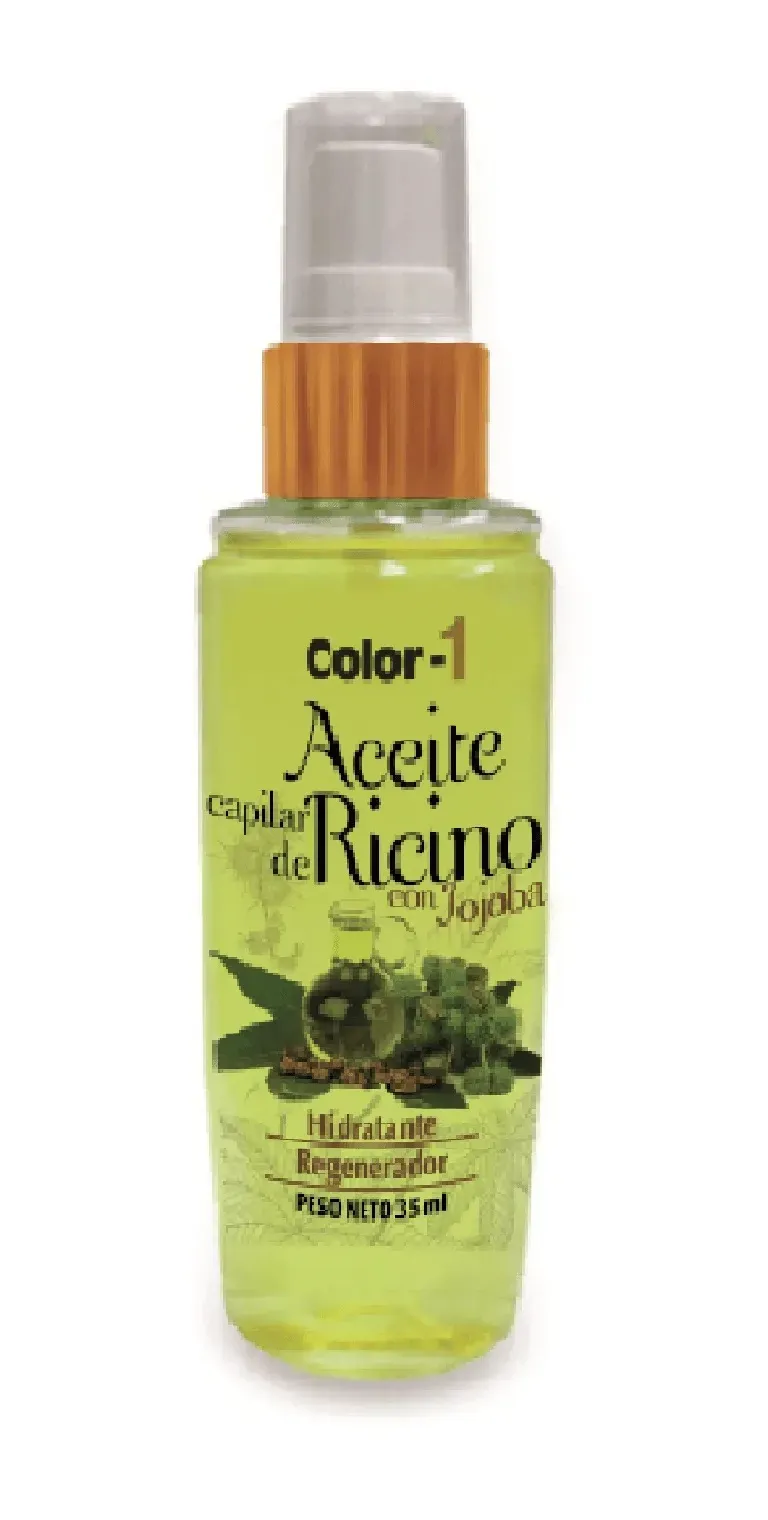 Aceite Capilar Hidratante y Regenerador de Ricino con Jojoba - 35 ml