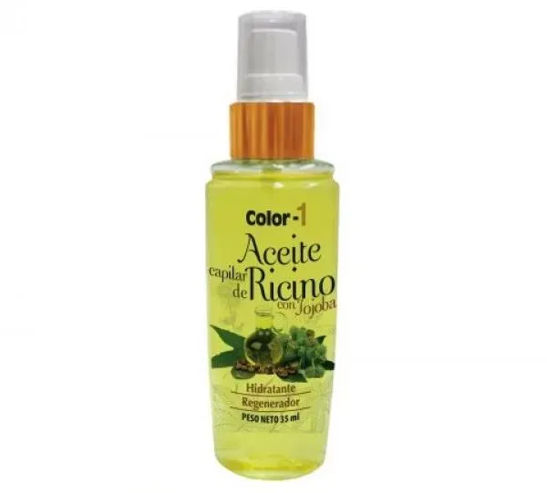 Aceite Capilar Hidratante y Regenerador de Ricino con Jojoba - 35 ml