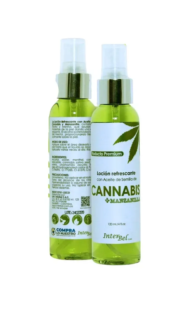 Loción Refrescante con Aceite de Semilla de C Sativa y Manzanilla 100 ML