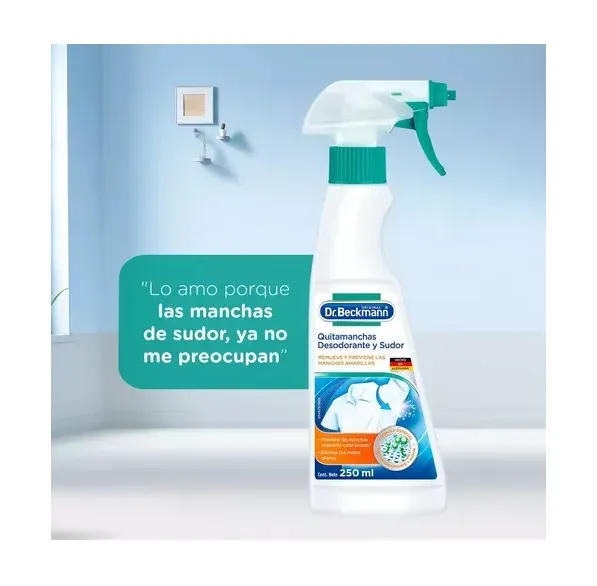 Quitamanchas Desodorante y Sudor Dr. Beckmann PACK 2 UNIDADES * 250 ML 