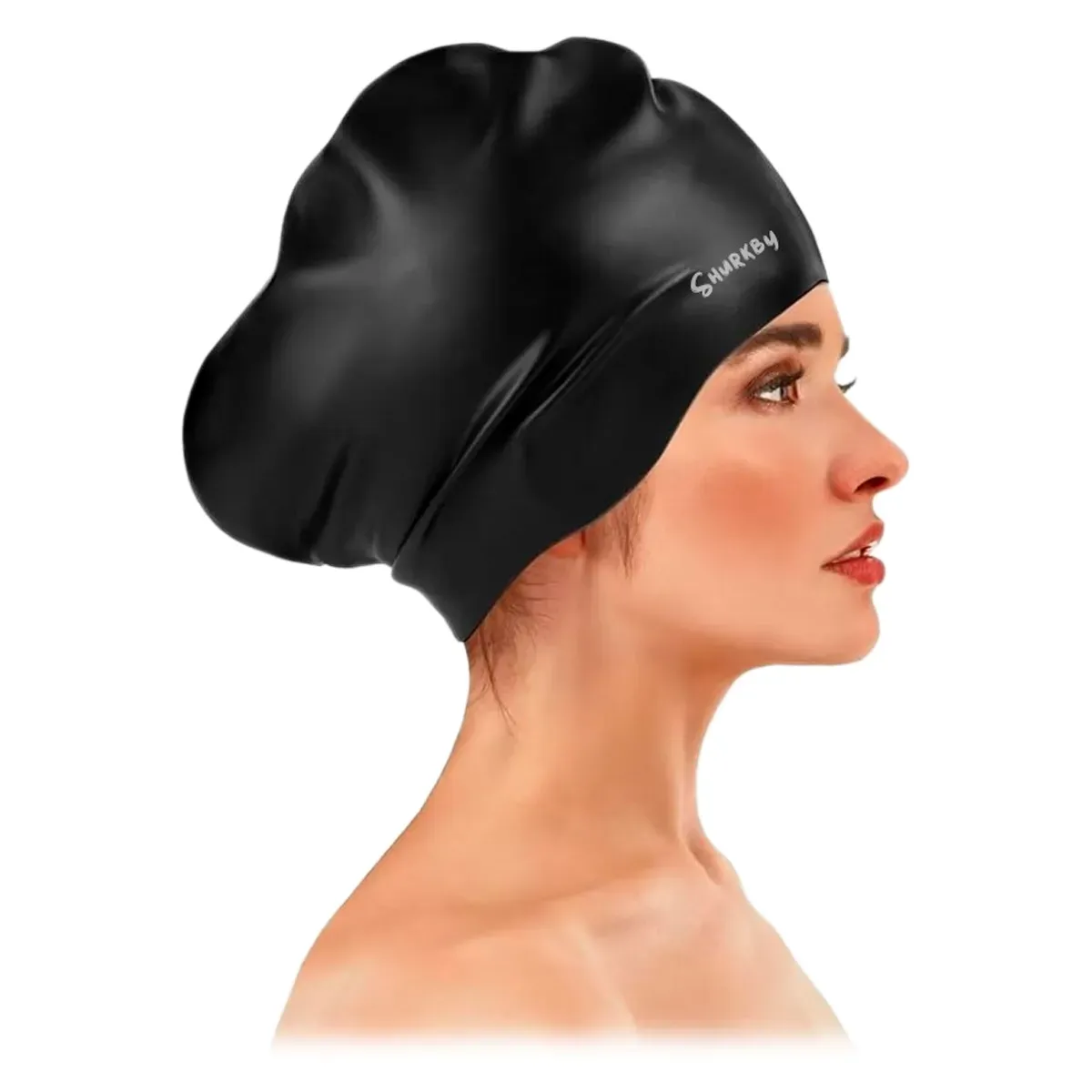 Gorro Natación Silicona Cabello Largo Piscina 60g Adultos