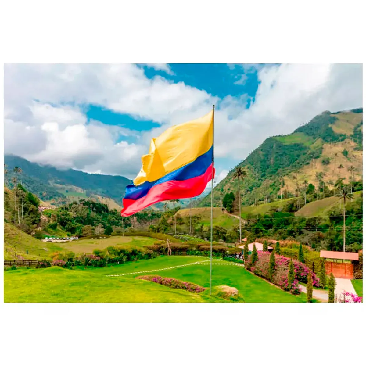 Bandera Colombia Nacional 1mtr X1.5mt Exterior Grande