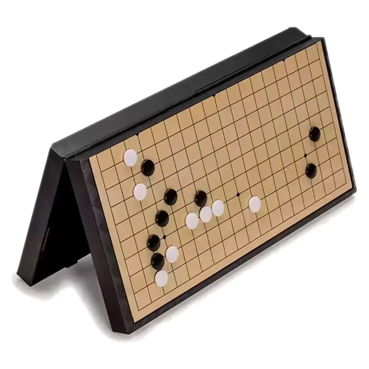 Juego Go Weiqi Gomoku Magnético 28x28cm Plegable Portátil