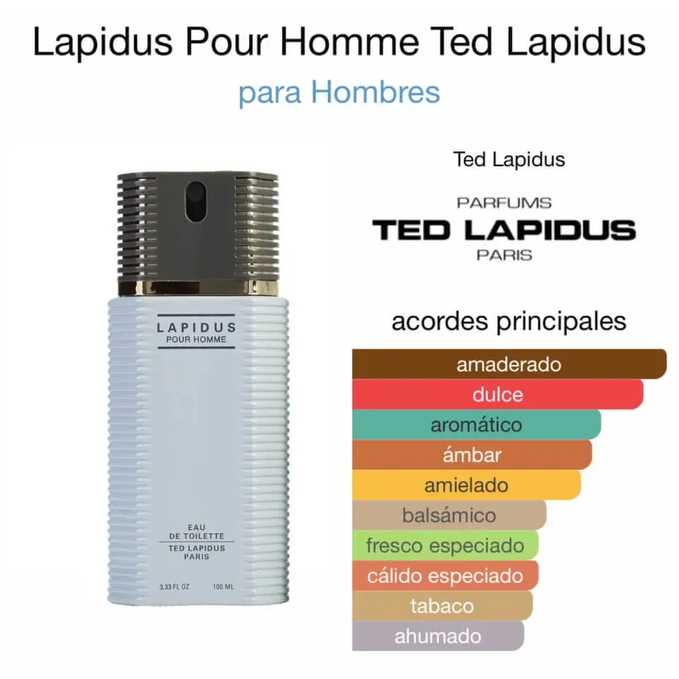 Perfume Lapidus Pour Homme (Fragancia Masculina)