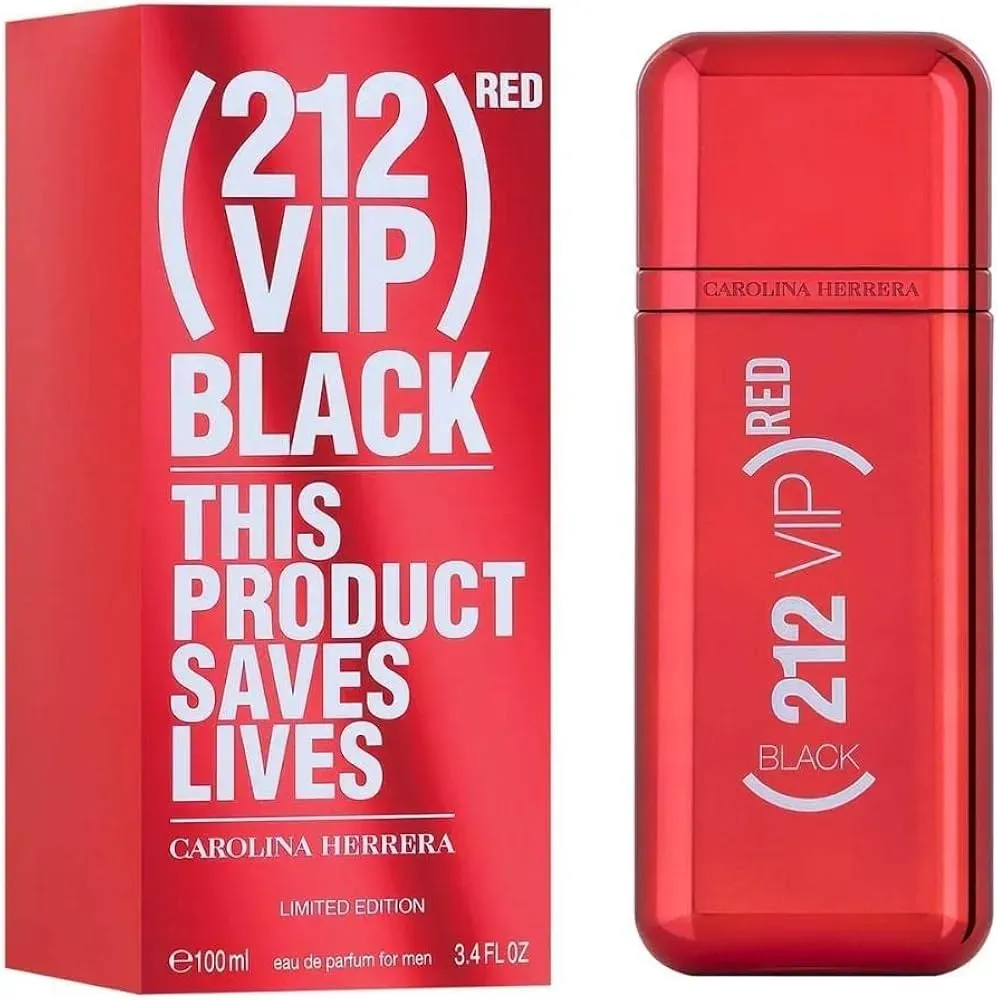 Perfume Carolina Herrera 212 Vip Black Red (Fragancia Masculina)