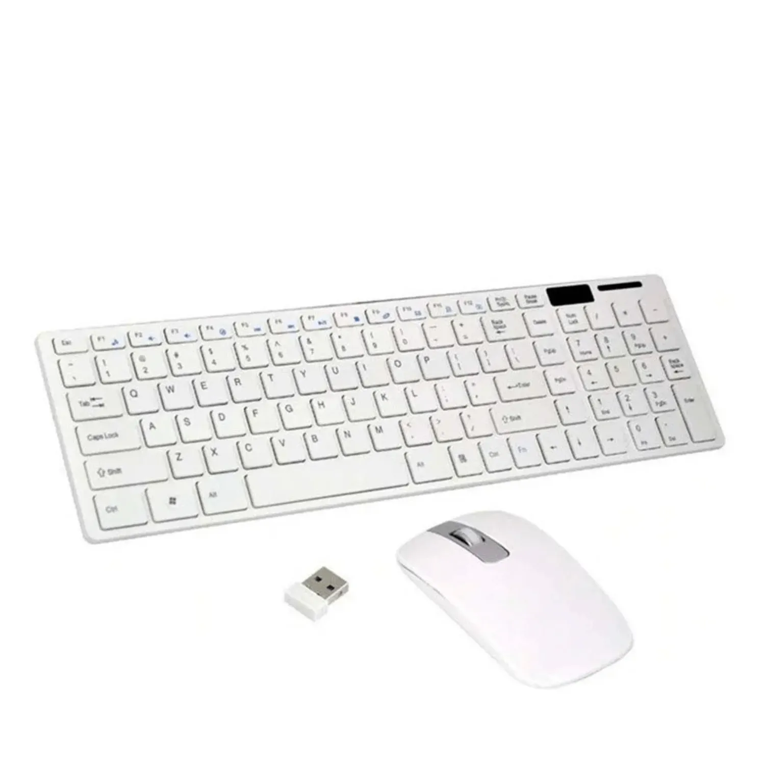 Combo Teclado + Mouse Inalámbrico K-6 Blanco  