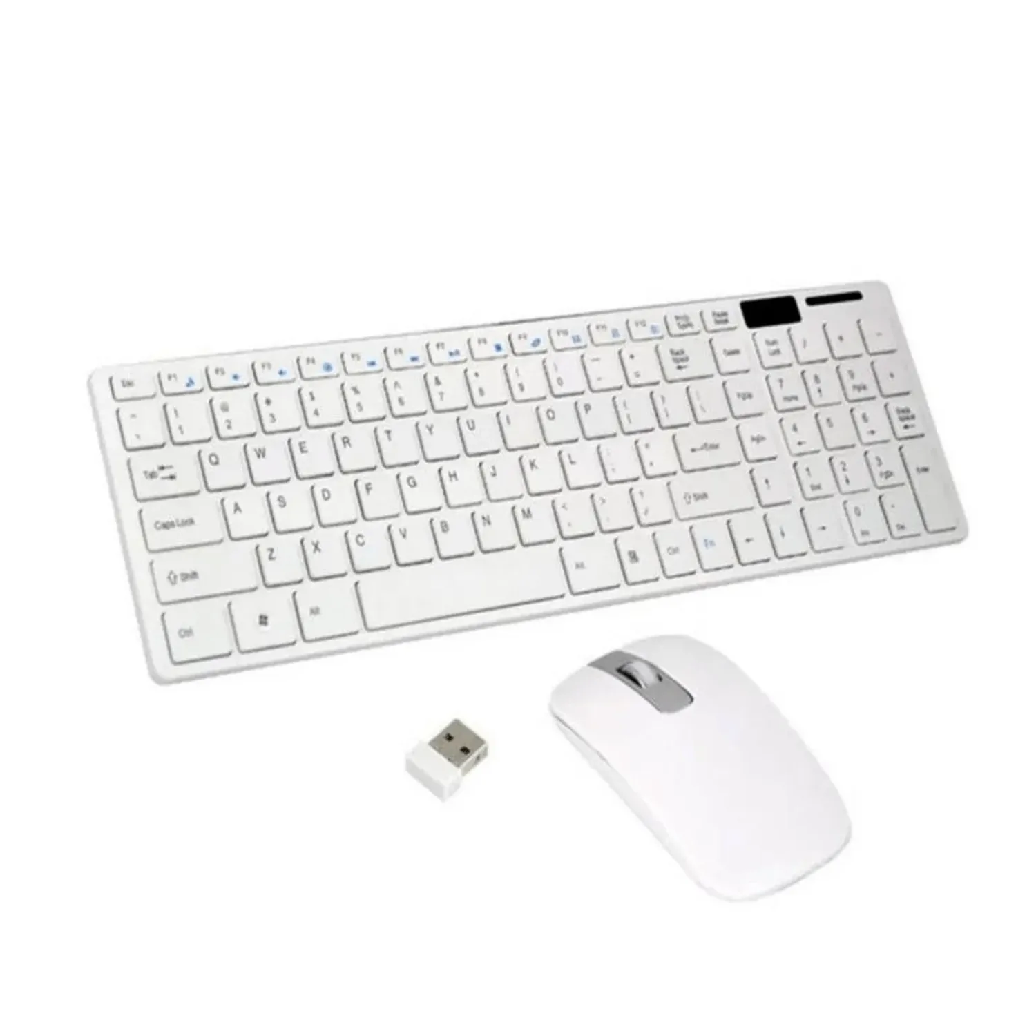 Combo Teclado + Mouse Inalámbrico K-6 Blanco  