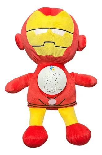 Peluche Musical Con Proyector De Luz Star Belly Super Heroe