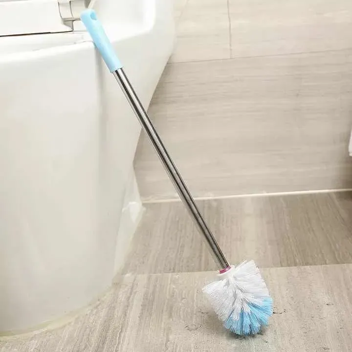 Cepillo para baño en acero inoxidable azul