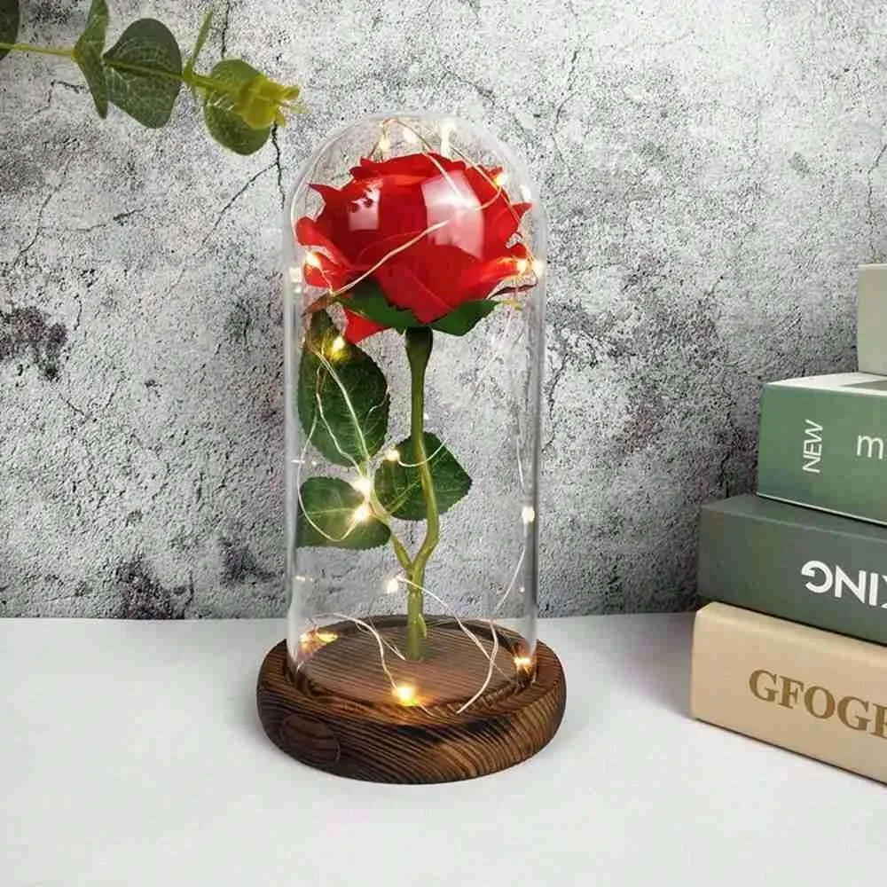 Rosas eterna preservadas led