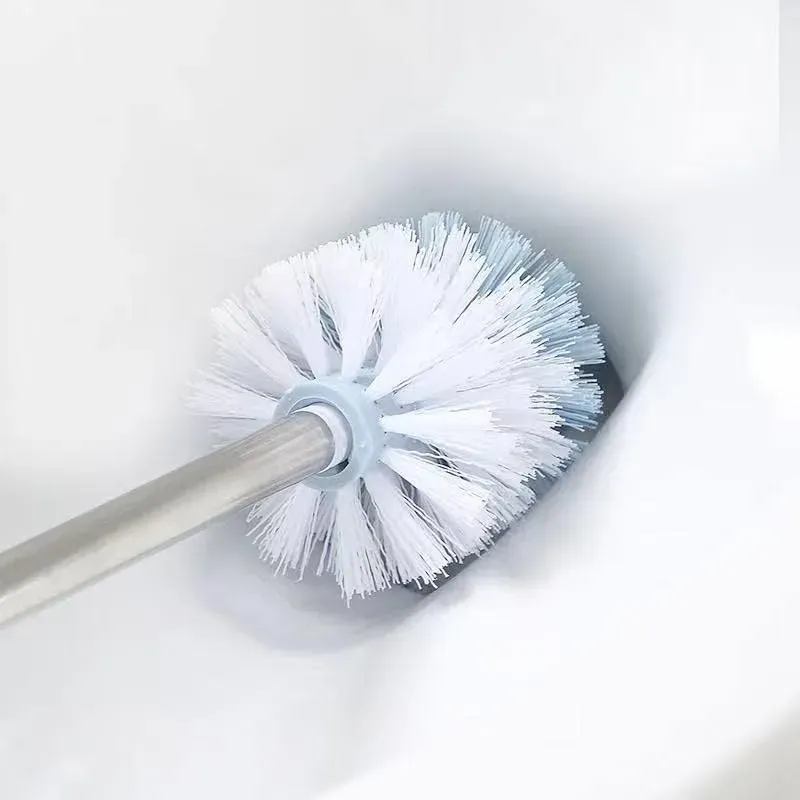 Cepillo para baño en acero inoxidable azul