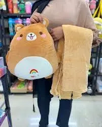 Peluche con cobija de osito