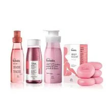 Natura Kit Tododia Frutas Rojas: Crema Hidratante 400ml, Jabón en Barra por 5 unidades, Jabón liquido 300ml y Body Splash 200ml