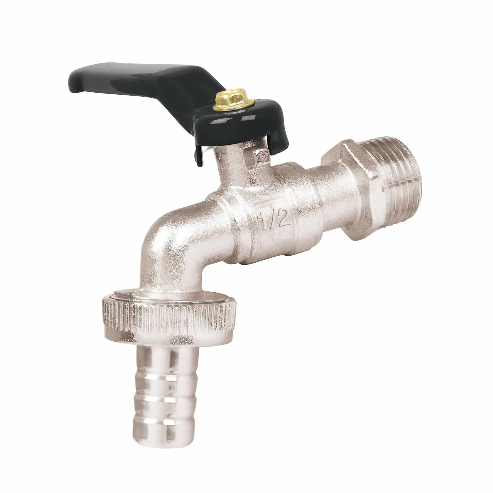 Llave De Agua De 1/2" Zamac Con Valvula De Paso Para Jardín Pretul