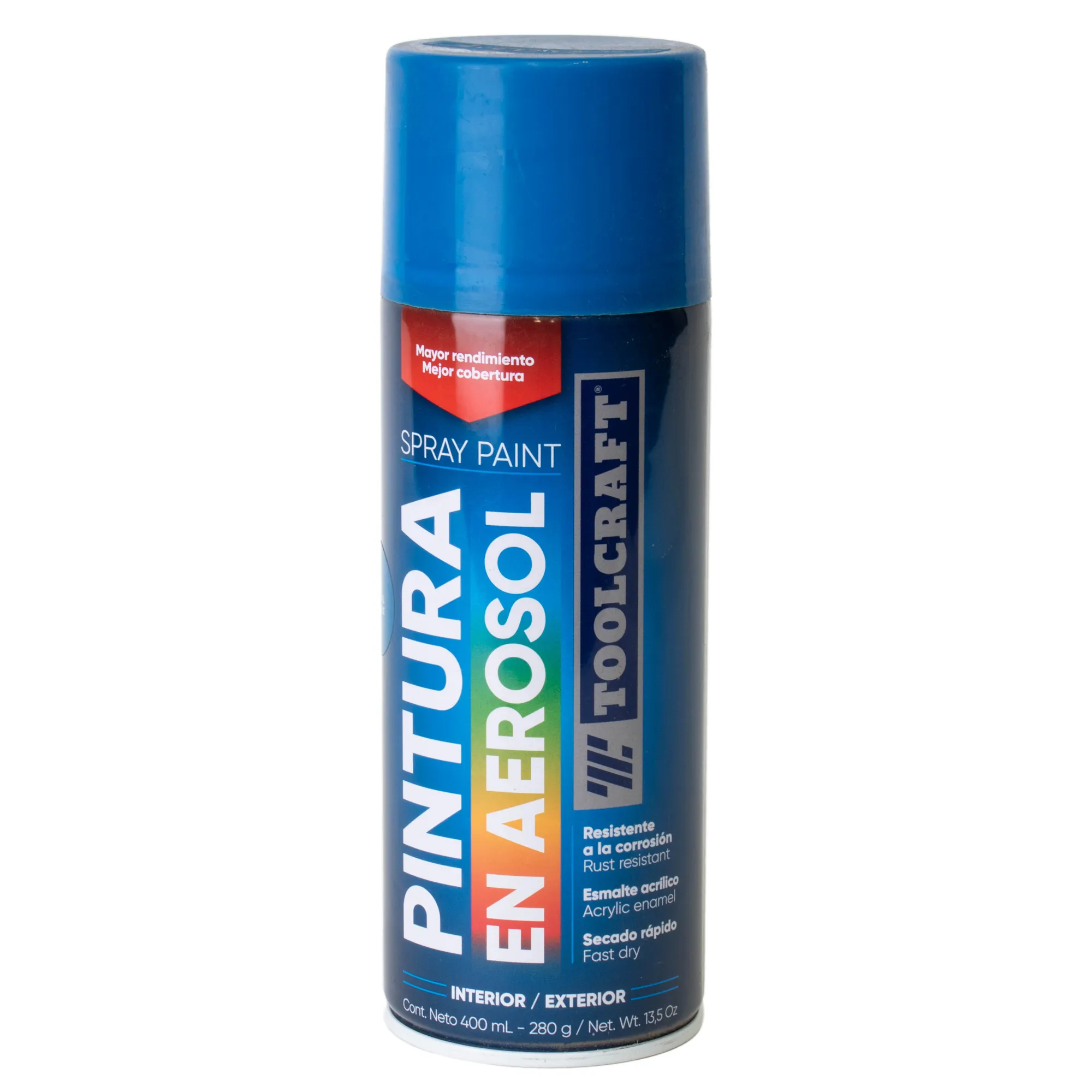 Pintura Aerosol Azul Real Toolcraft 400 Ml Sin Plomo