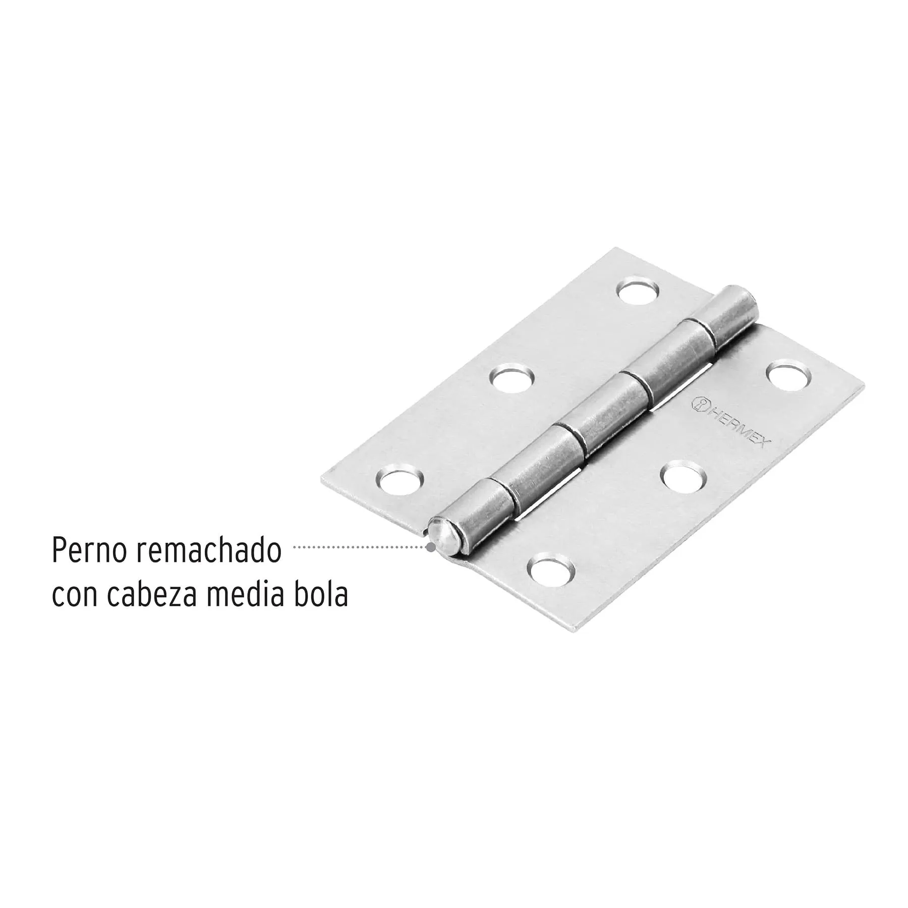 Caja De 20 Bisagras Rectangulares De 7.6 Cm, Acero Hermex