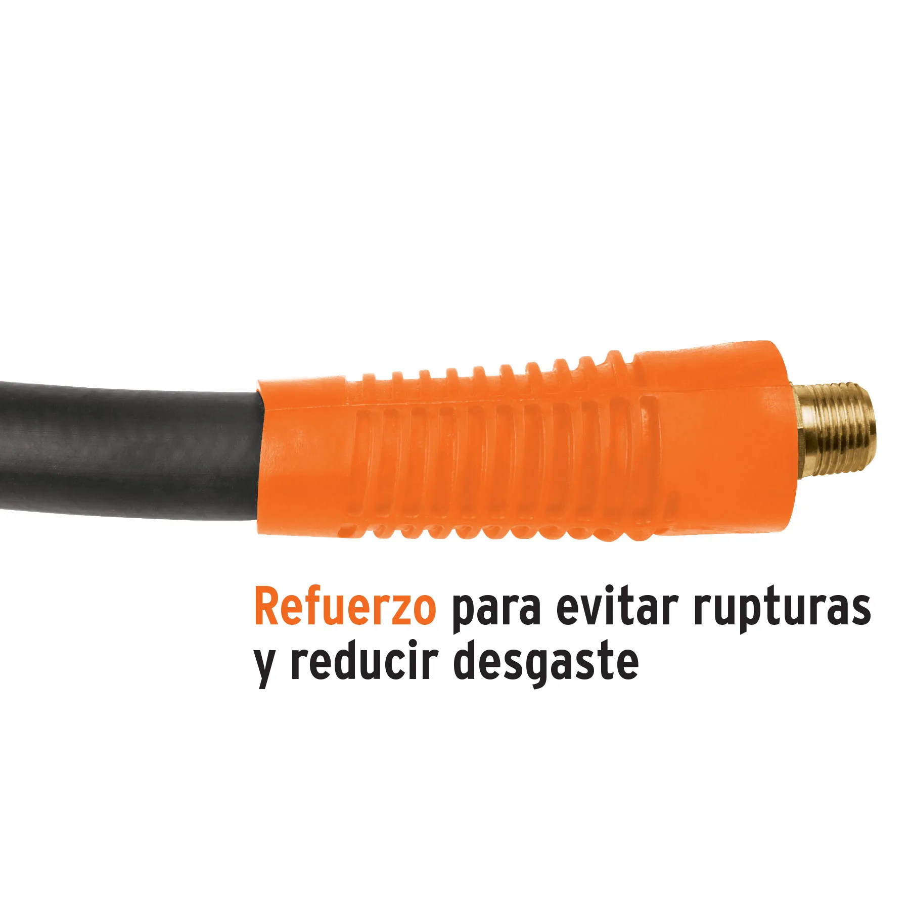 Manguera Para Compresor De Caucho 15 M, 1/4" Npt, 300 Psi Truper