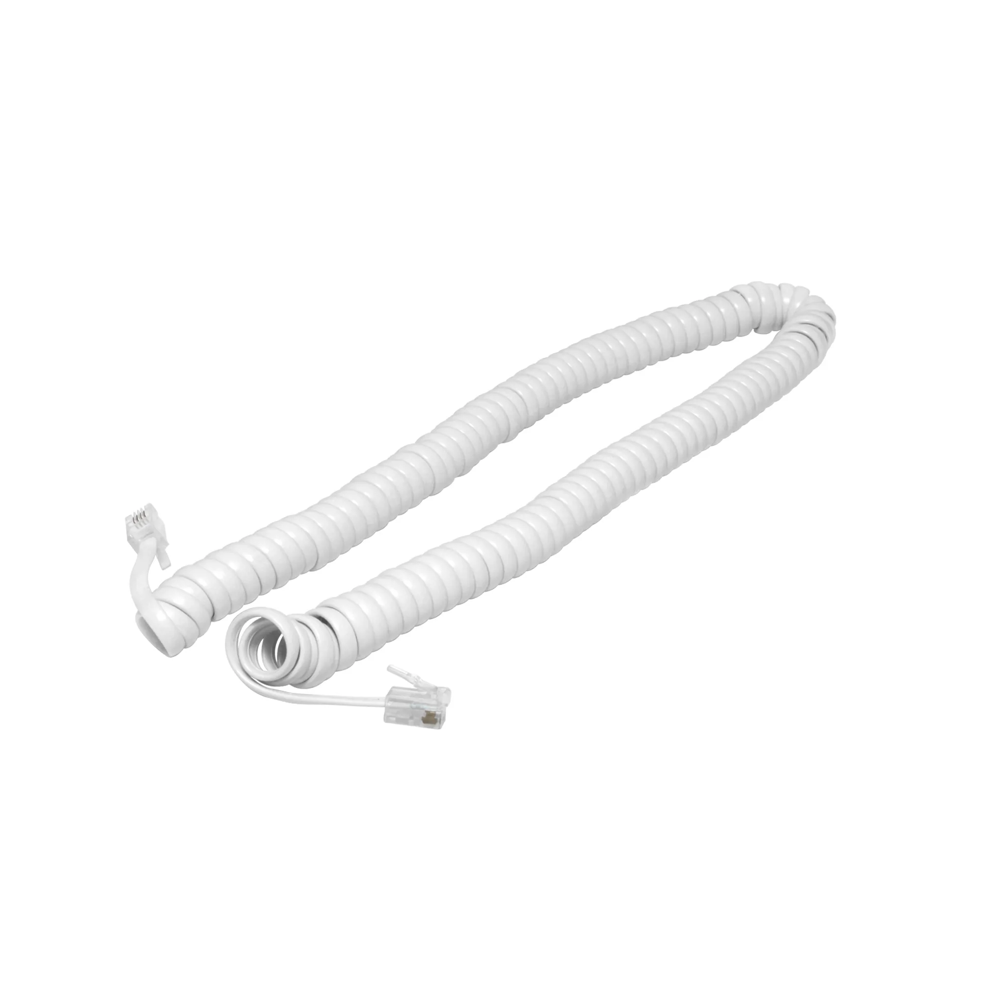 Cable Para Teléfono De 2.1 M Fulgore Blanco En Espiral