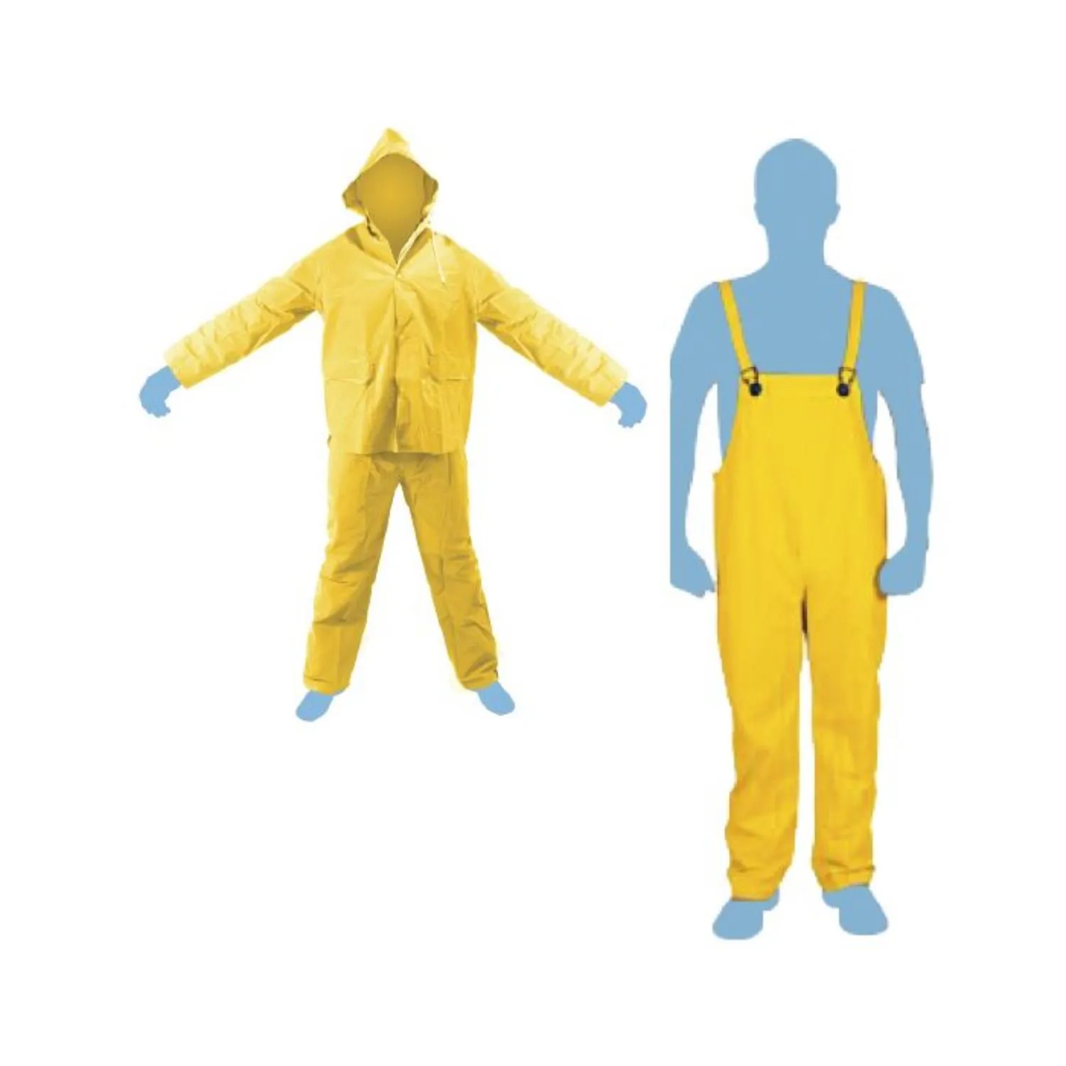 Impermeable En Poliéster Talla L Toolcraft Color Amarillo