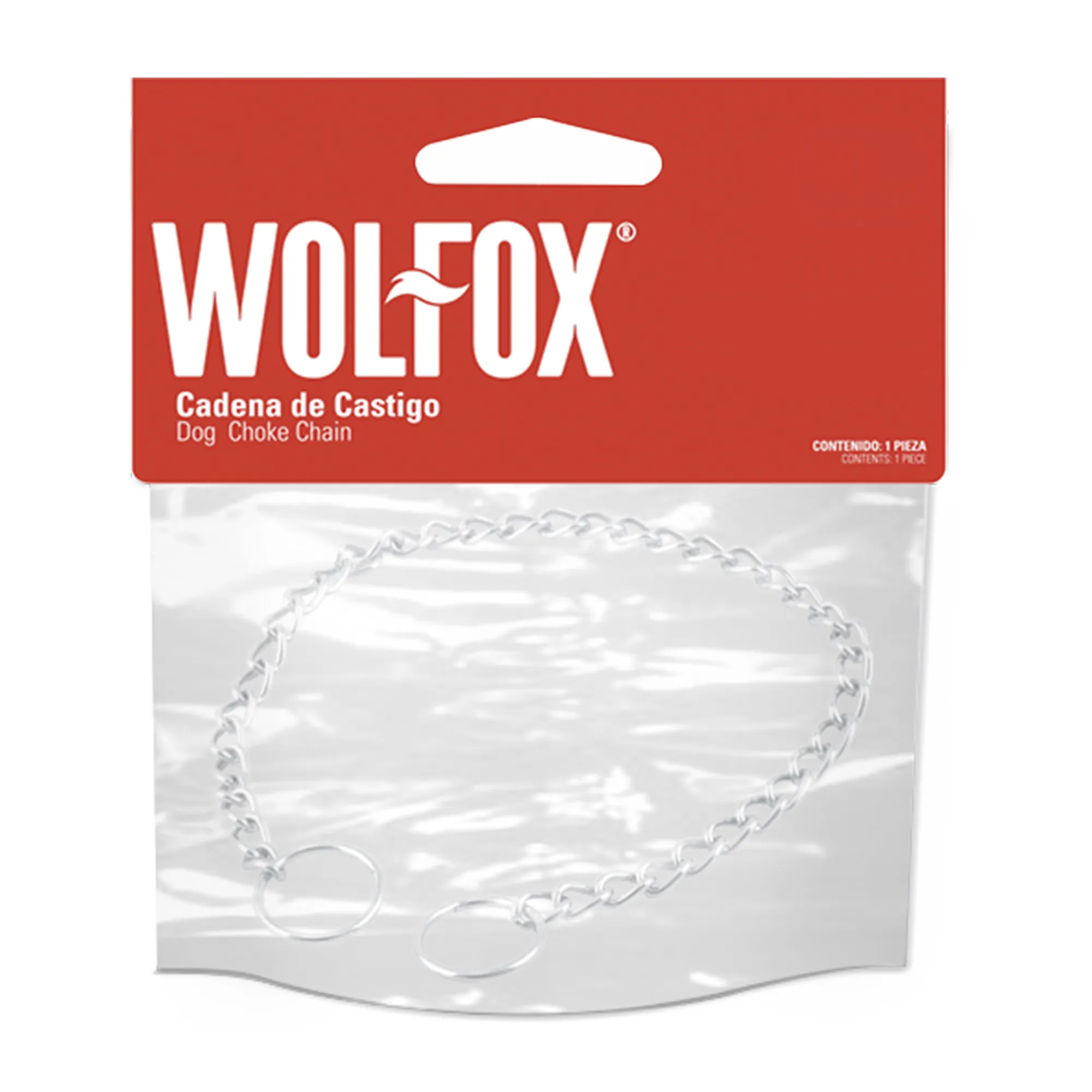 Cadena De Castigo De 45 Cm Para Perros Wolfox Acero Cromado