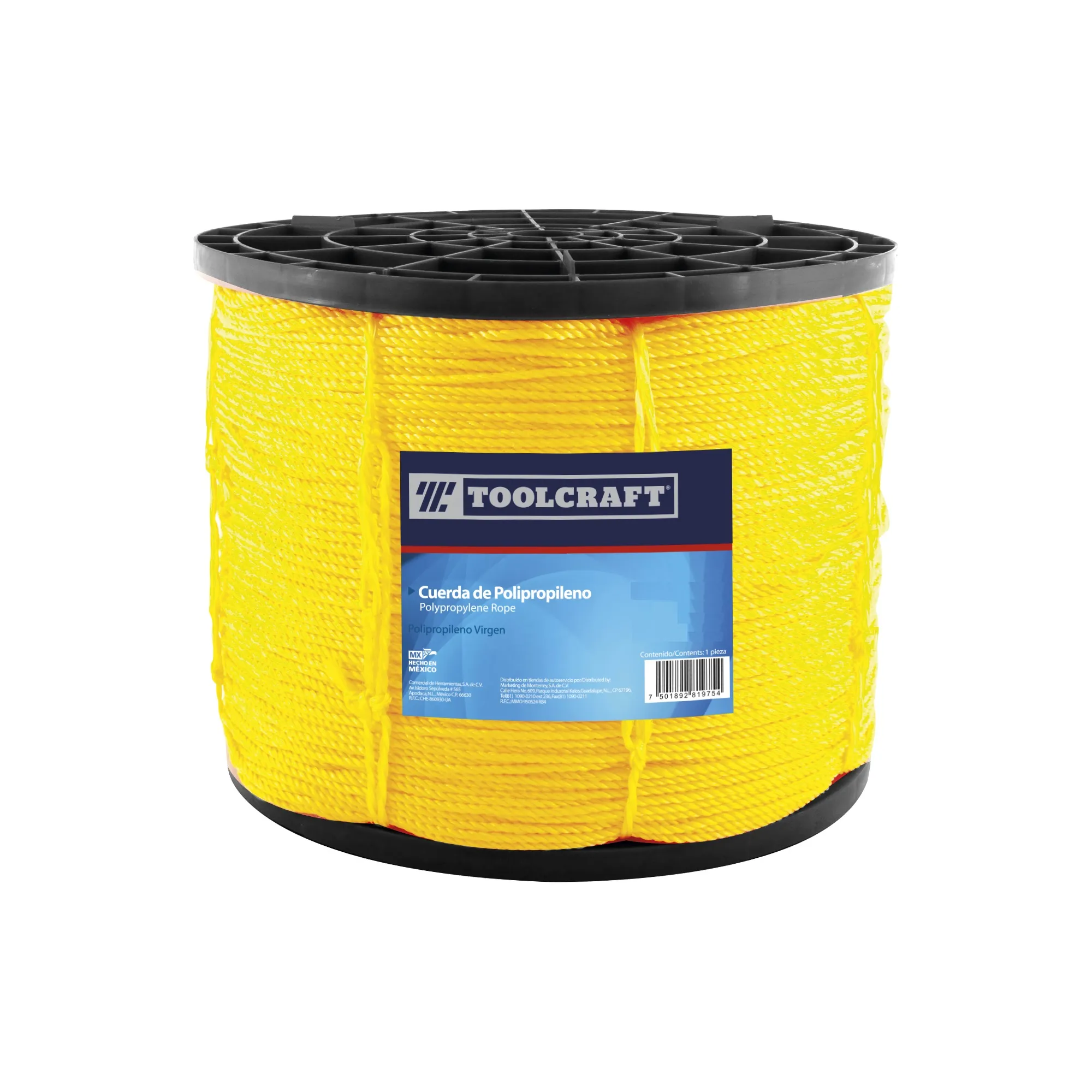 Cuerda De Polipropileno 25 Kg Toolcraft Diámetro 5/16''