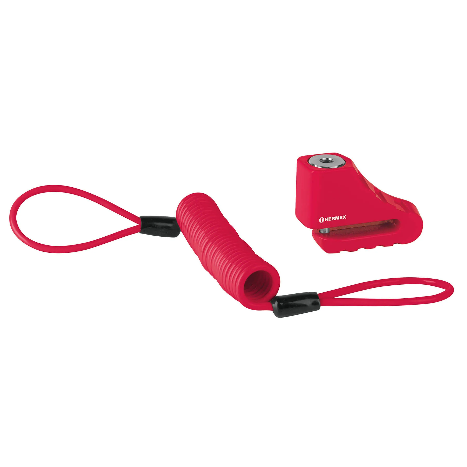 Candado Para Moto De 5.5 Mm, Uso En Discos Con Funda Y Cable Hermex