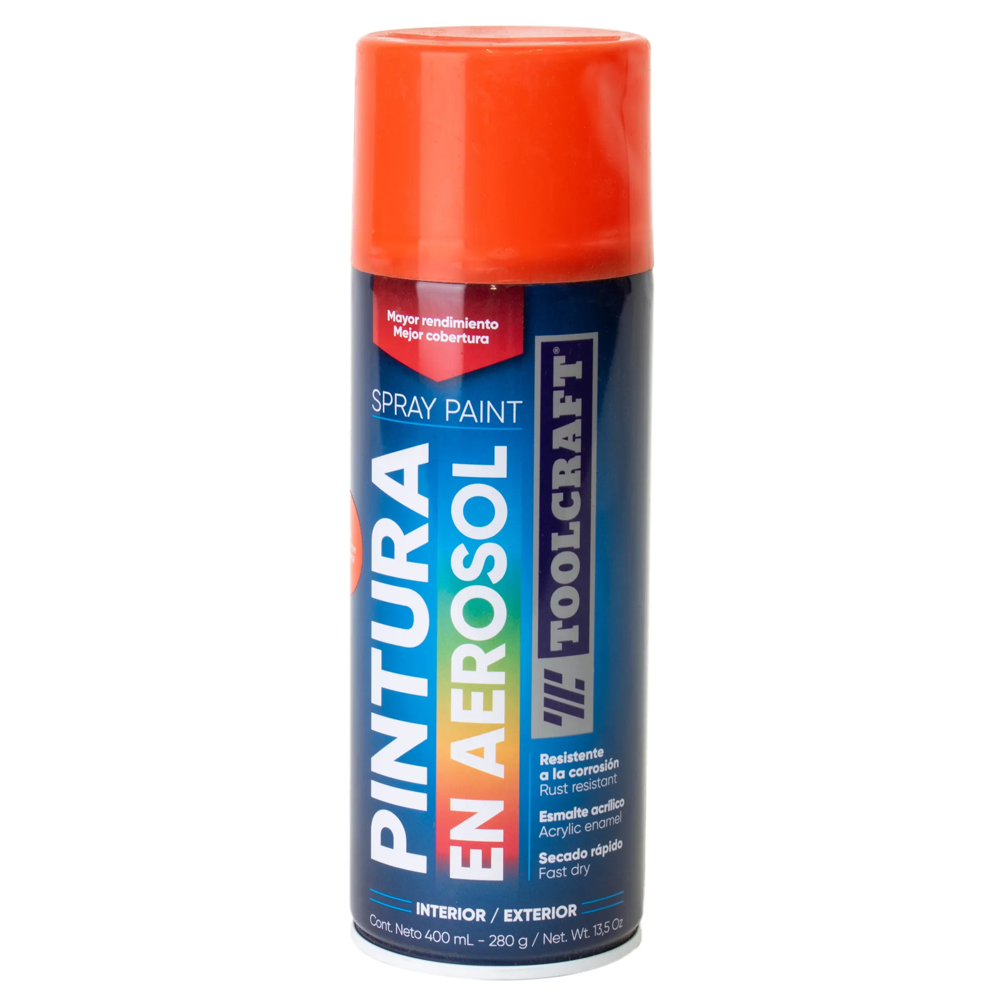 Pintura Aerosol Naranja Chevi Toolcraft 400 Ml Sin Plomo