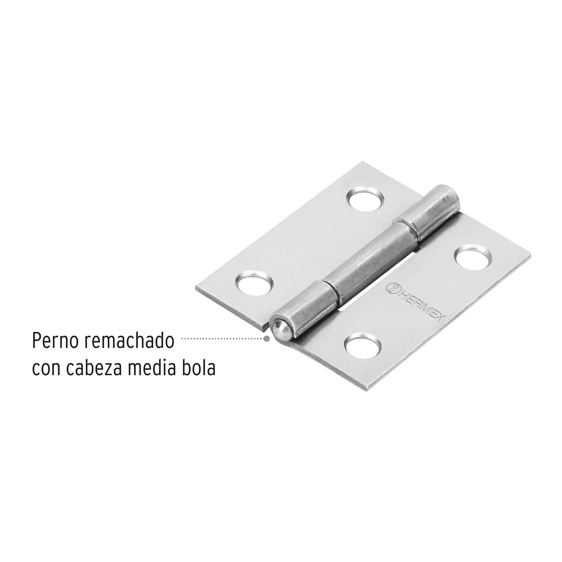 Caja De 20 Bisagras Rectangulares De 3.8 Cm, Acero Hermex